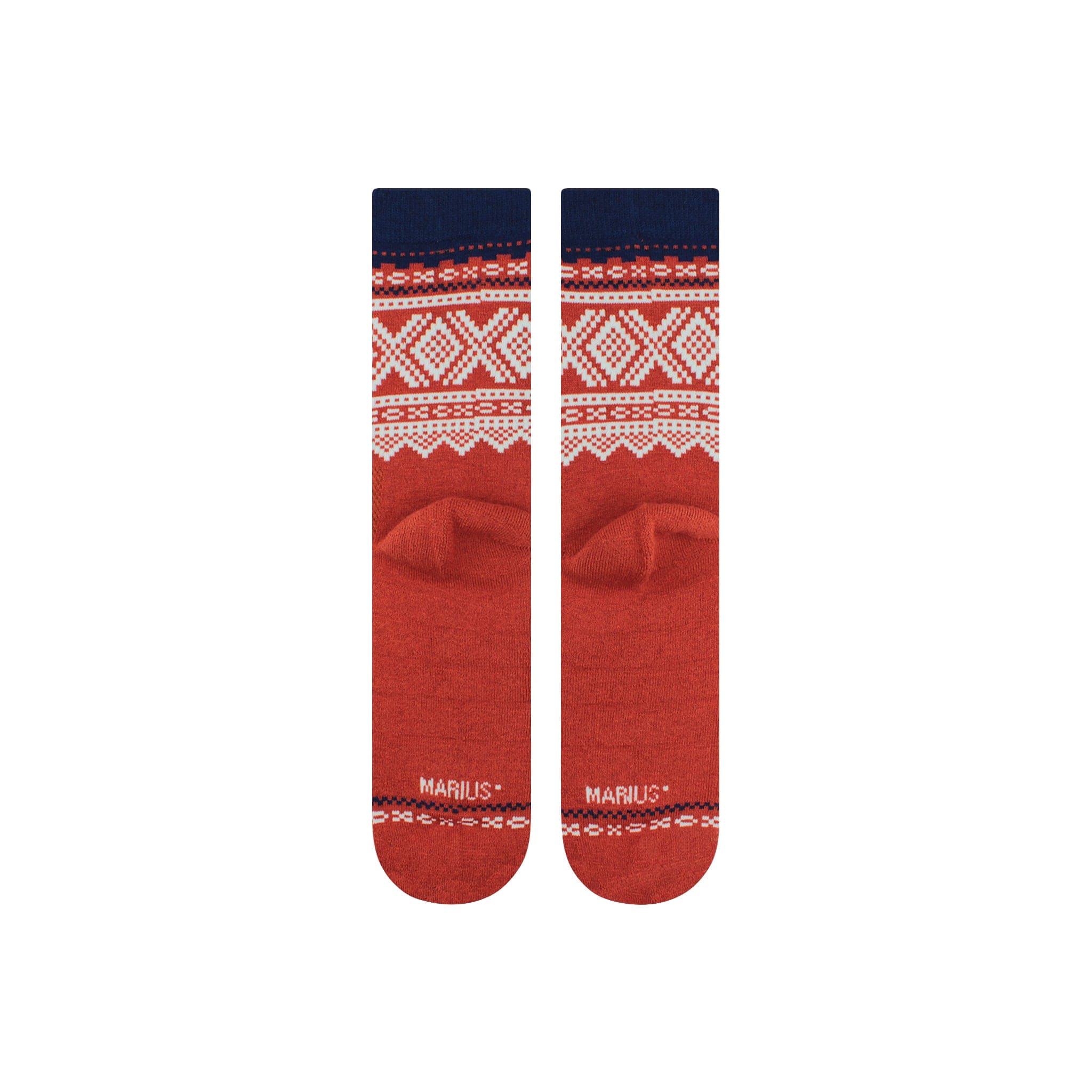 Marius Socks Marius Wool Red Crew Socks