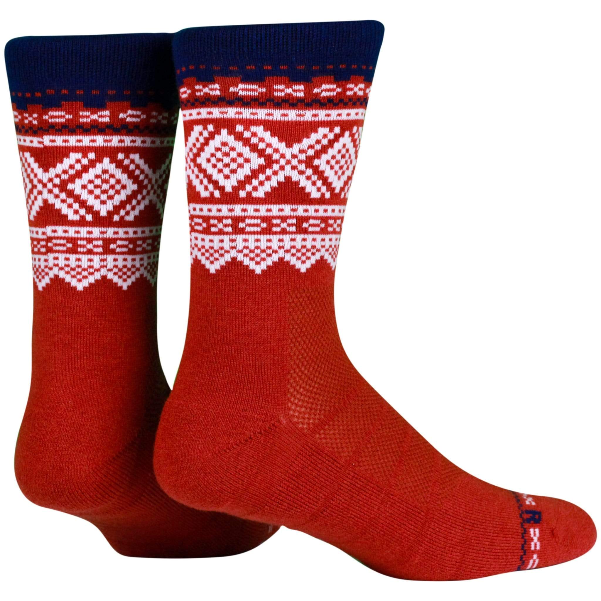 NVRLND Socks Marius Wool Red Crew