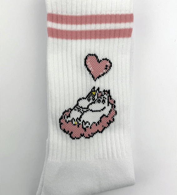 Moomin Socks Moomin Love Tennis Crew Socks