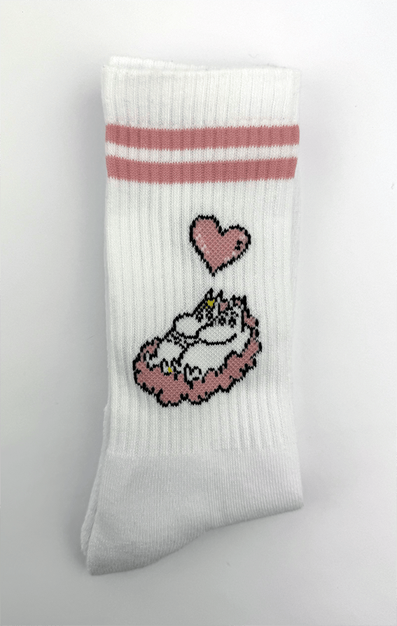 Moomin Socks Moomin Love Tennis Crew Socks
