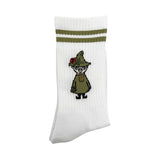Moomin Socks Moomin Snufkin Tennis Crew Socks