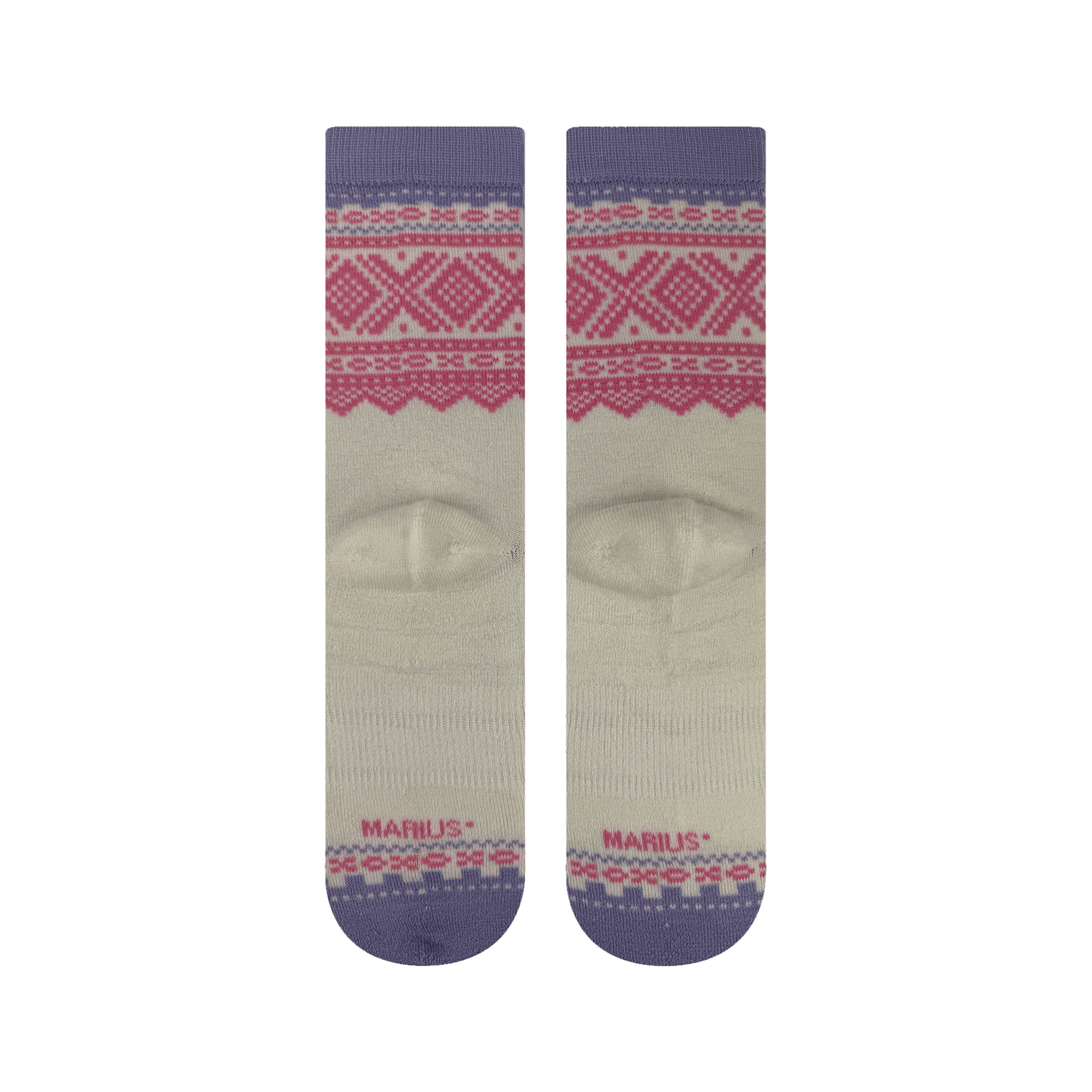 NVRLND Socks Marius February Sky Merino Wool Crew Socks