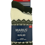 NVRLND Socks Marius Skog 2-Pack Merino Wool Crew Socks