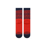 Marius Socks Marius Red Navy 75 Wool Crew Socks