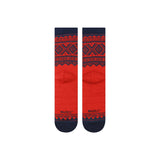 Marius Socks Marius Red Navy 75 Wool Crew Socks