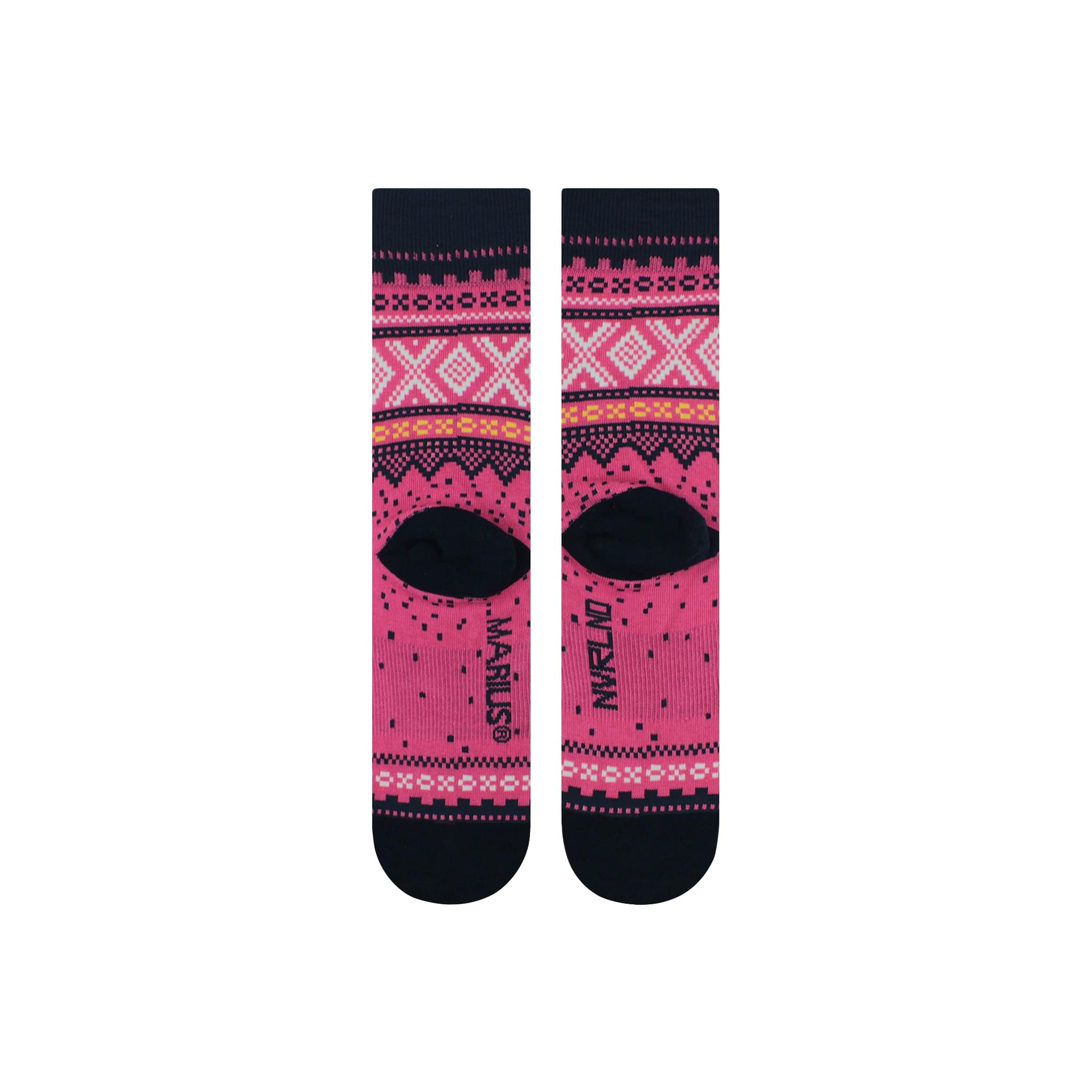 Marius Socks S/M Marius Pink Navy Crew Socks