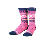 Marius Socks S/M Marius Pink Navy Crew Socks